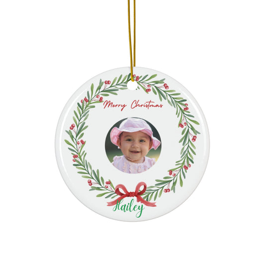 Ceramic Ornament Custom Photo