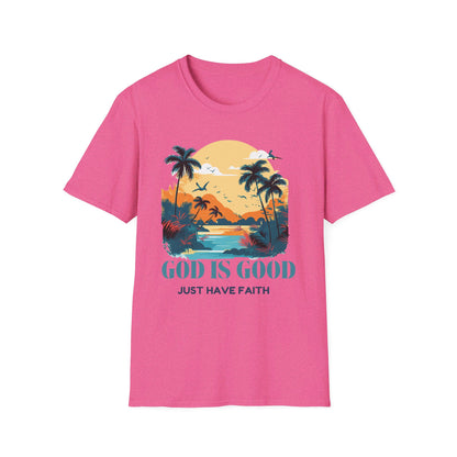 God is good Unisex Softstyle T-Shirt