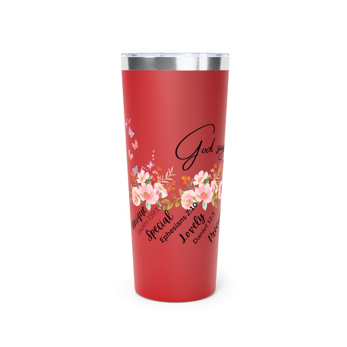 God says Copper Vacuum Insulated Tumbler, 22oz