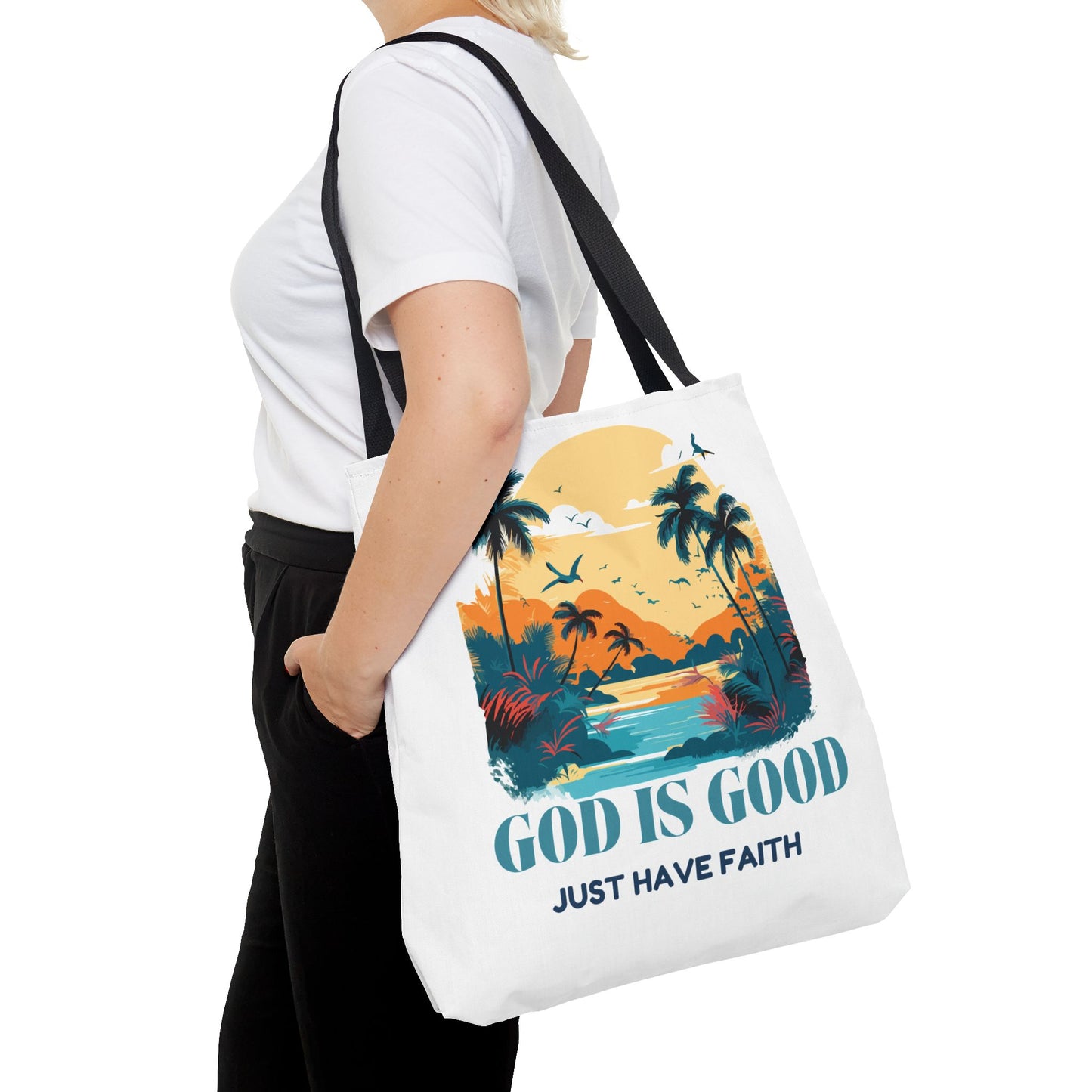 God is goood Tote Bag (AOP)