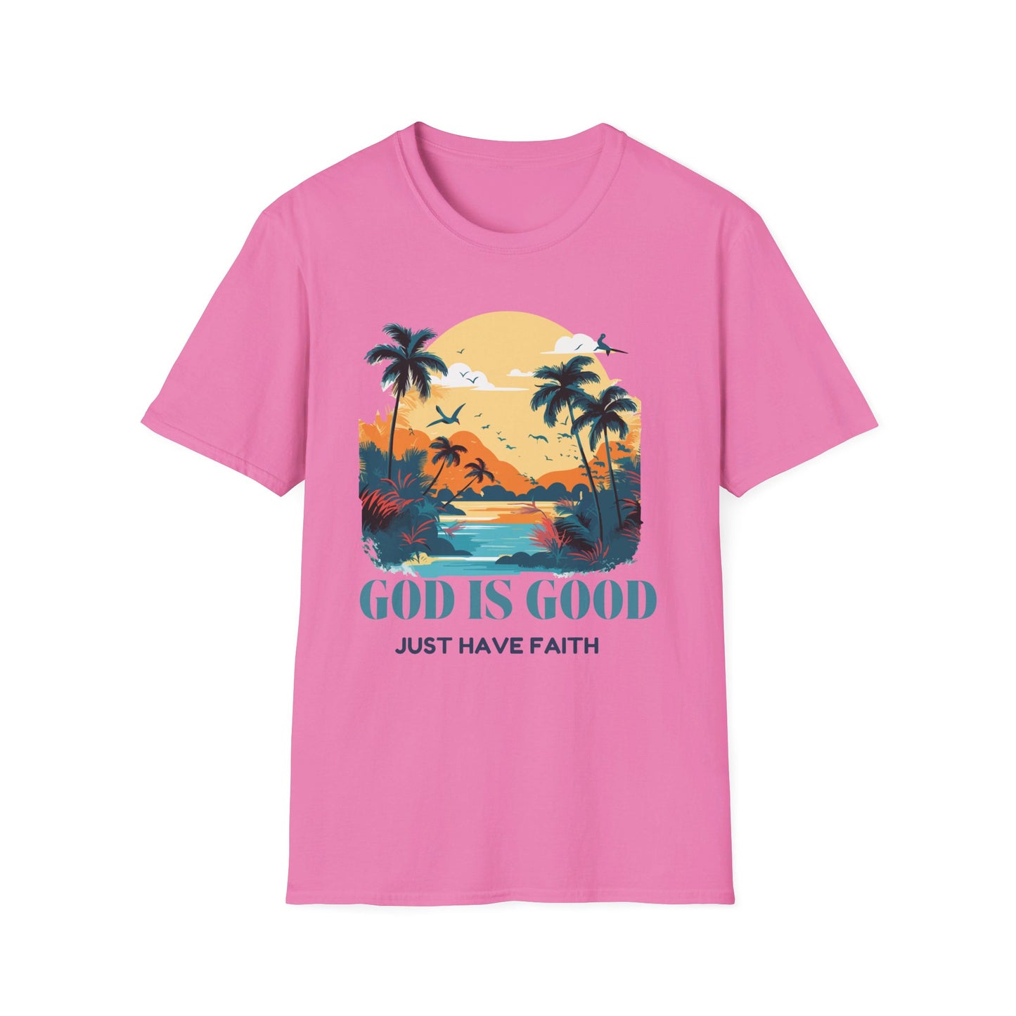 God is good Unisex Softstyle T-Shirt