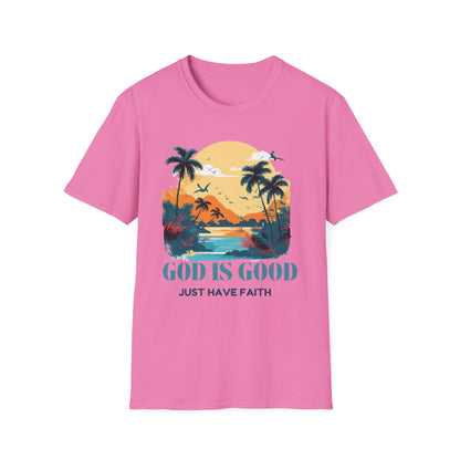 God is good Unisex Softstyle T-Shirt