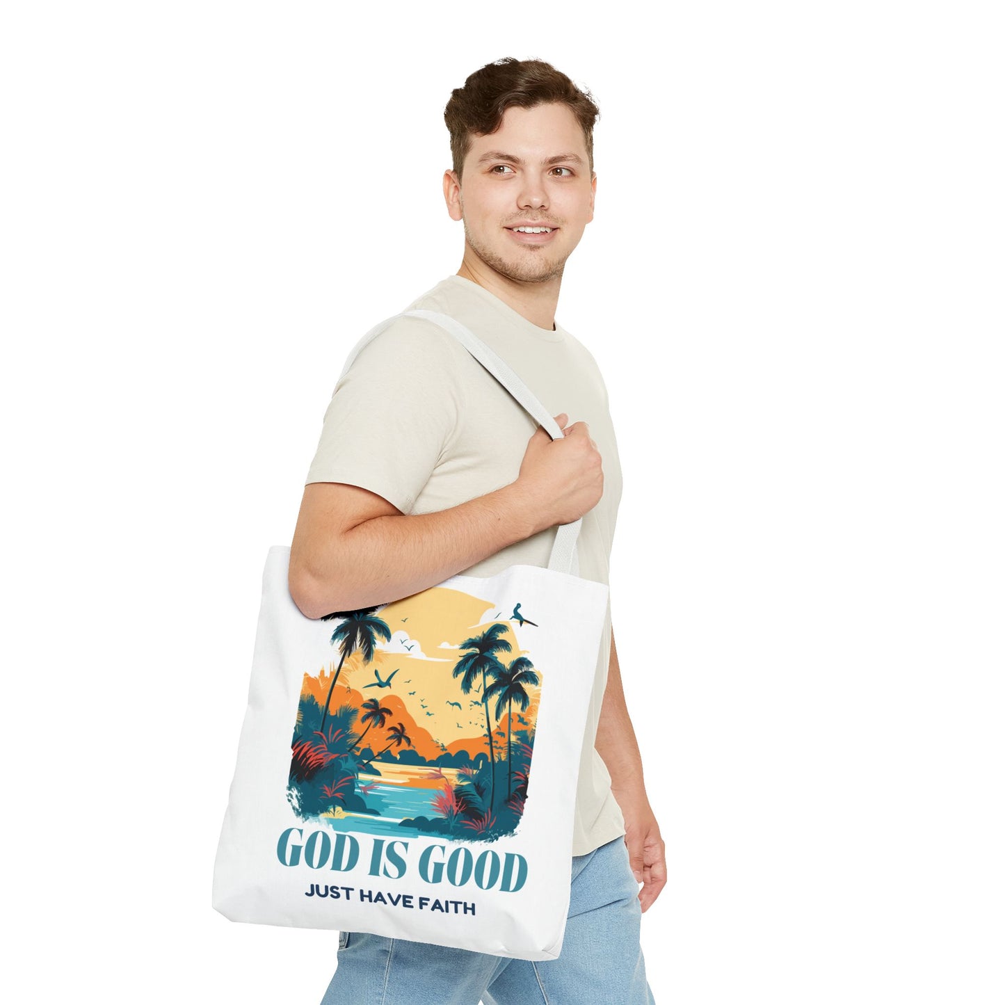 God is goood Tote Bag (AOP)