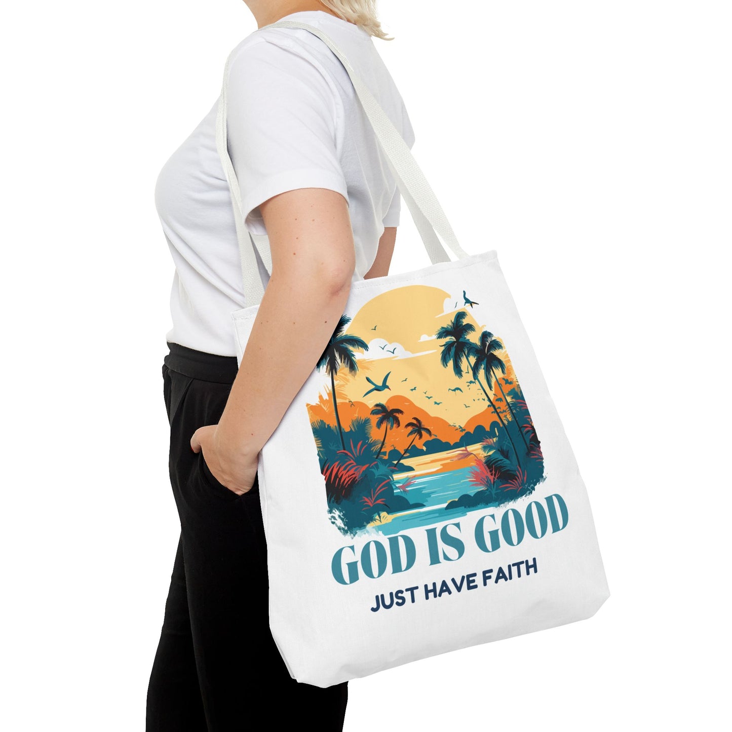 God is goood Tote Bag (AOP)