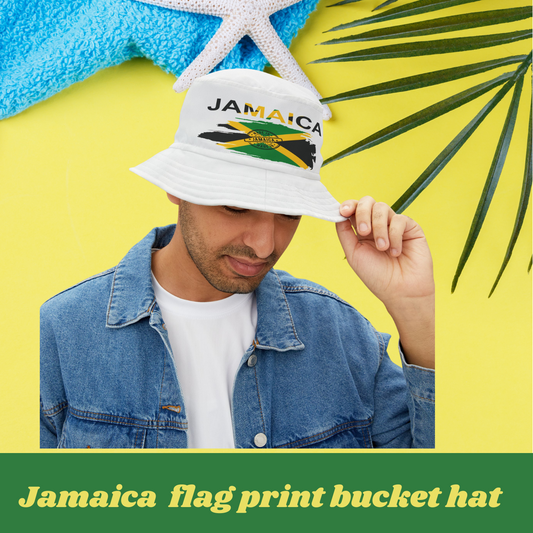 Jamaica flag Bucket Hat