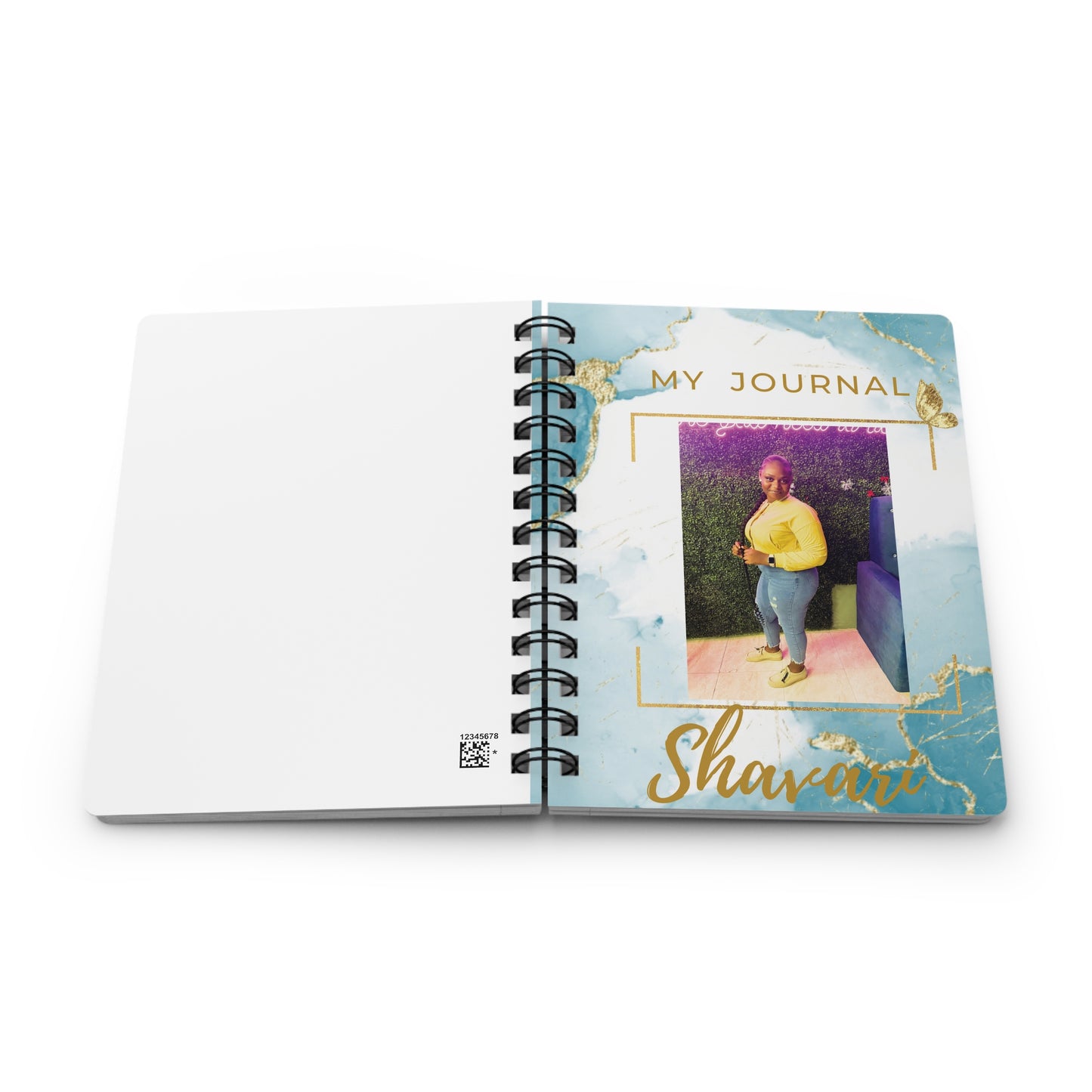 Custom Name Trendy Bound Journal