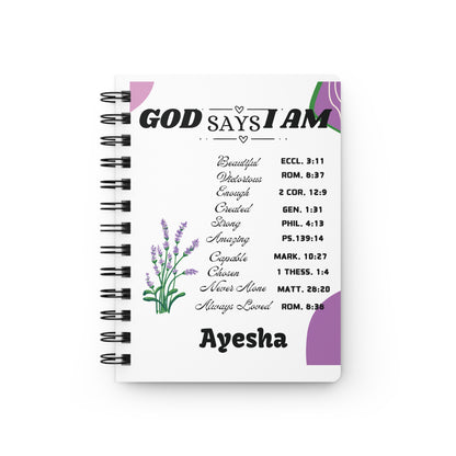 Personalized prayer Spiral Bound Journal