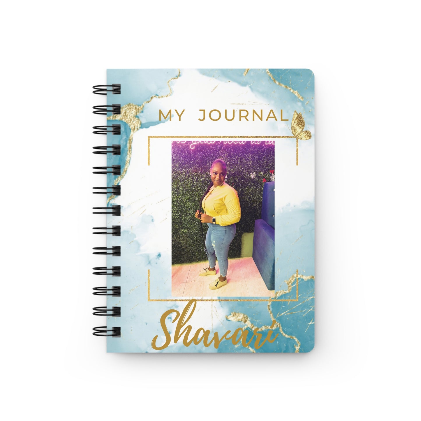 Custom Name Trendy Bound Journal