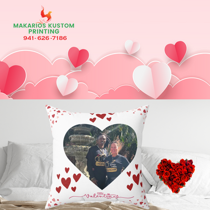 The Perfect Valentine’s Gift! 🎁❤️Spun Polyester Square Pillow